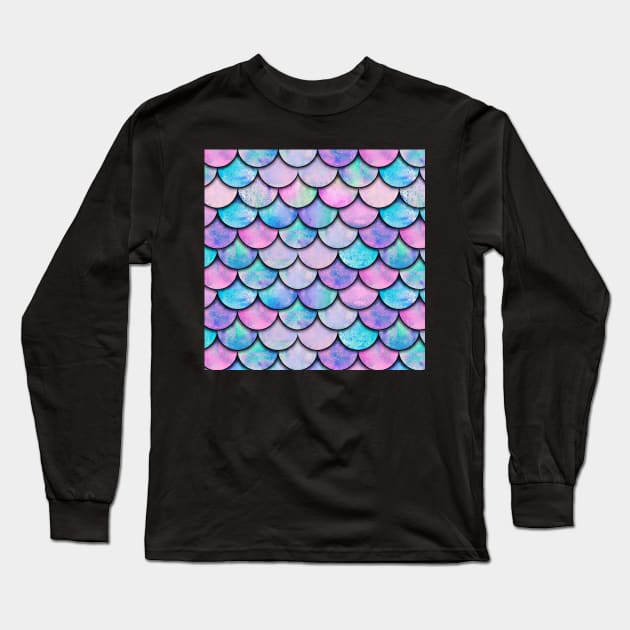 mermaid scales Long Sleeve T-Shirt by  Memosh Everything 